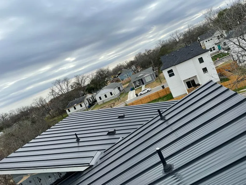 Standing seam metal roof panels with vents for Skylight Repair in Gladeview